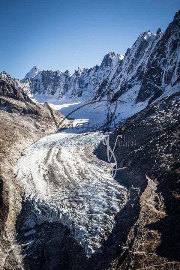 Aerial View Of Glacier D'Argentiere